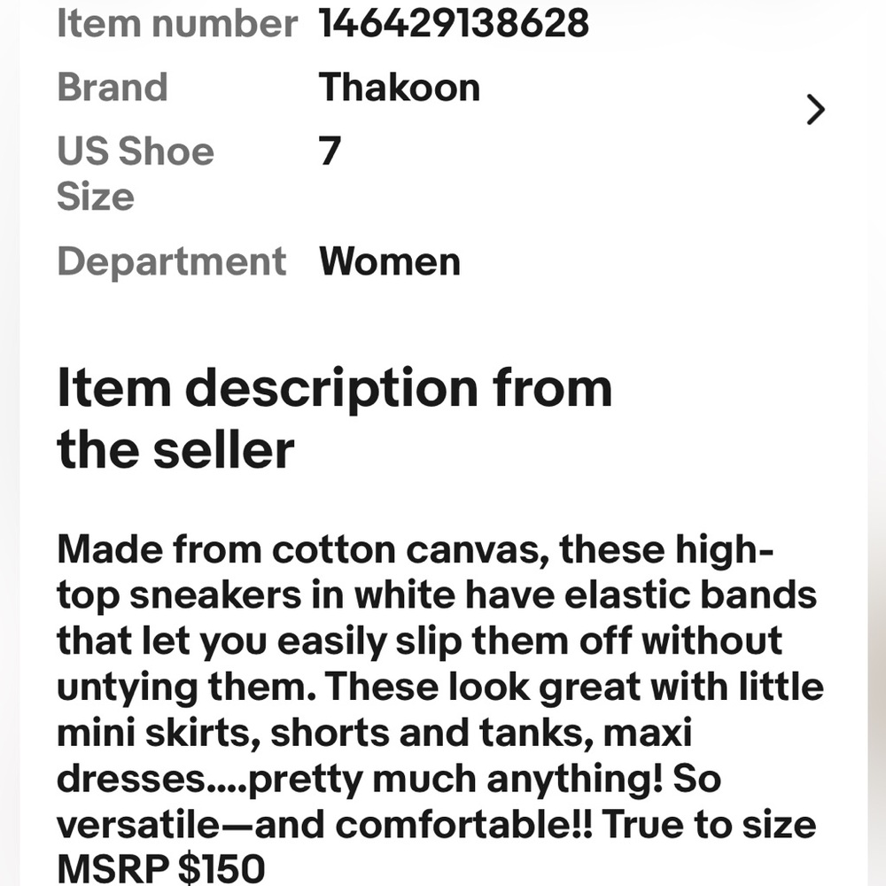 Thakoon Stylish White High-Top Sneakers - Picture 12 of 17
